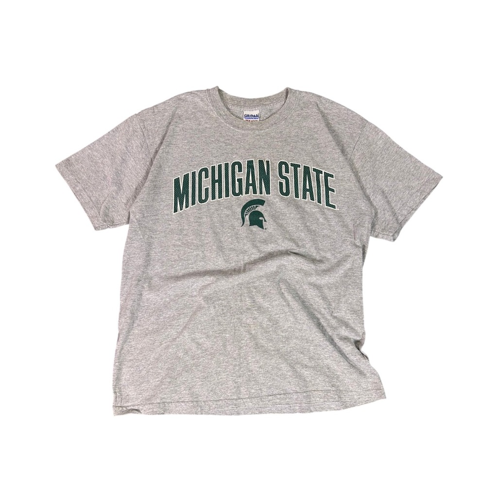 Y2K Michigan State Spartans Heavyweight Cotton T Shirt Men's‎ Medium